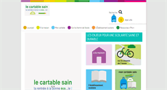 Desktop Screenshot of cartable-sain-durable.fr