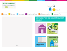 Tablet Screenshot of cartable-sain-durable.fr